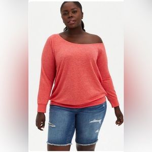 Torrid off shoulder top size 00X